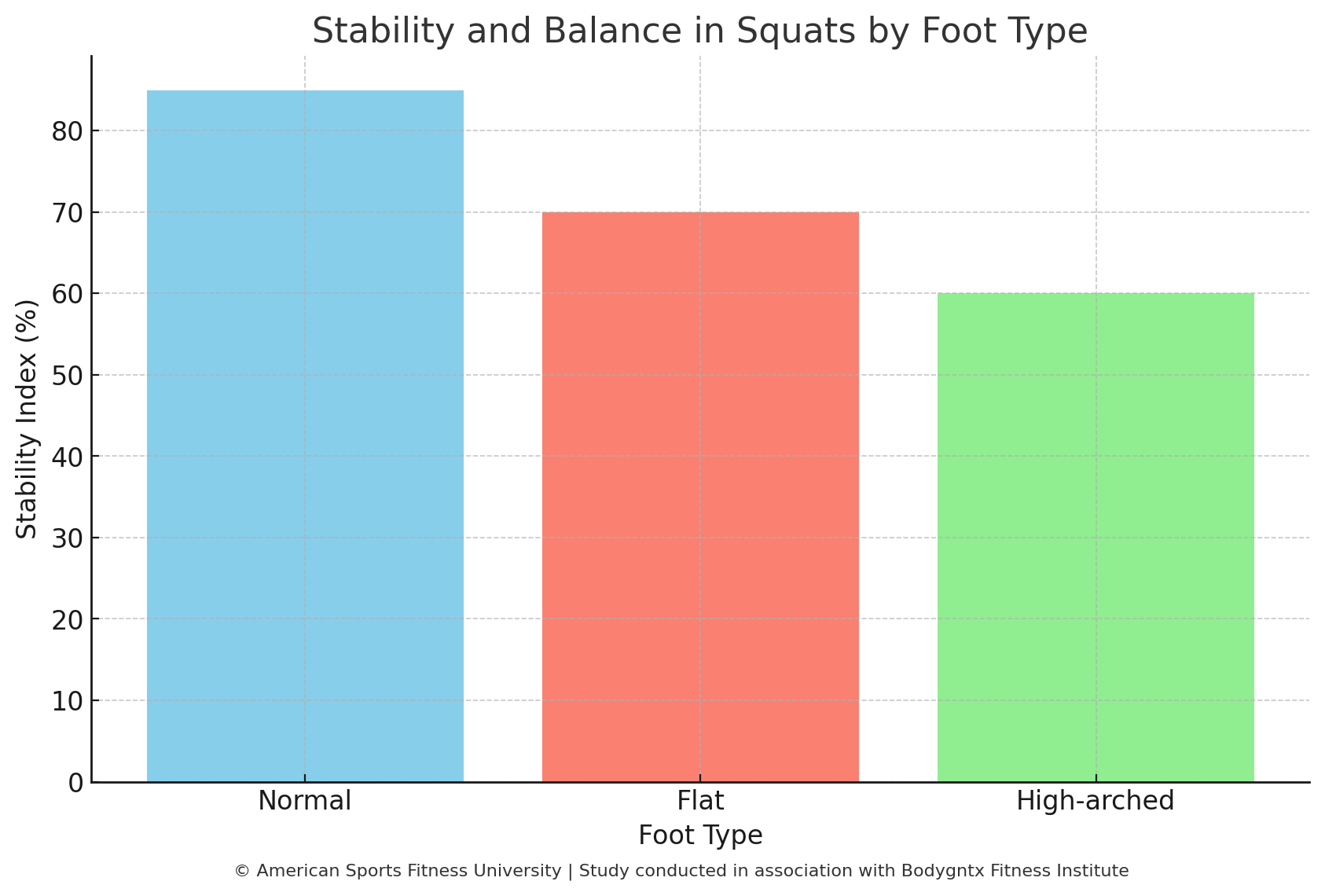 Stability and Balance in Squats by Foot Type